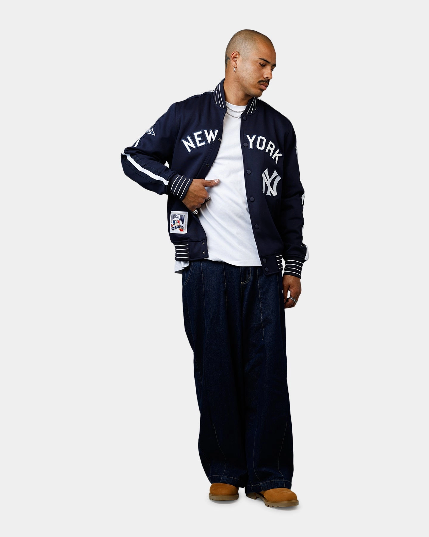 Pro Standard New York Yankees Double Knit Jacket Navy Active Lifestyle Gear