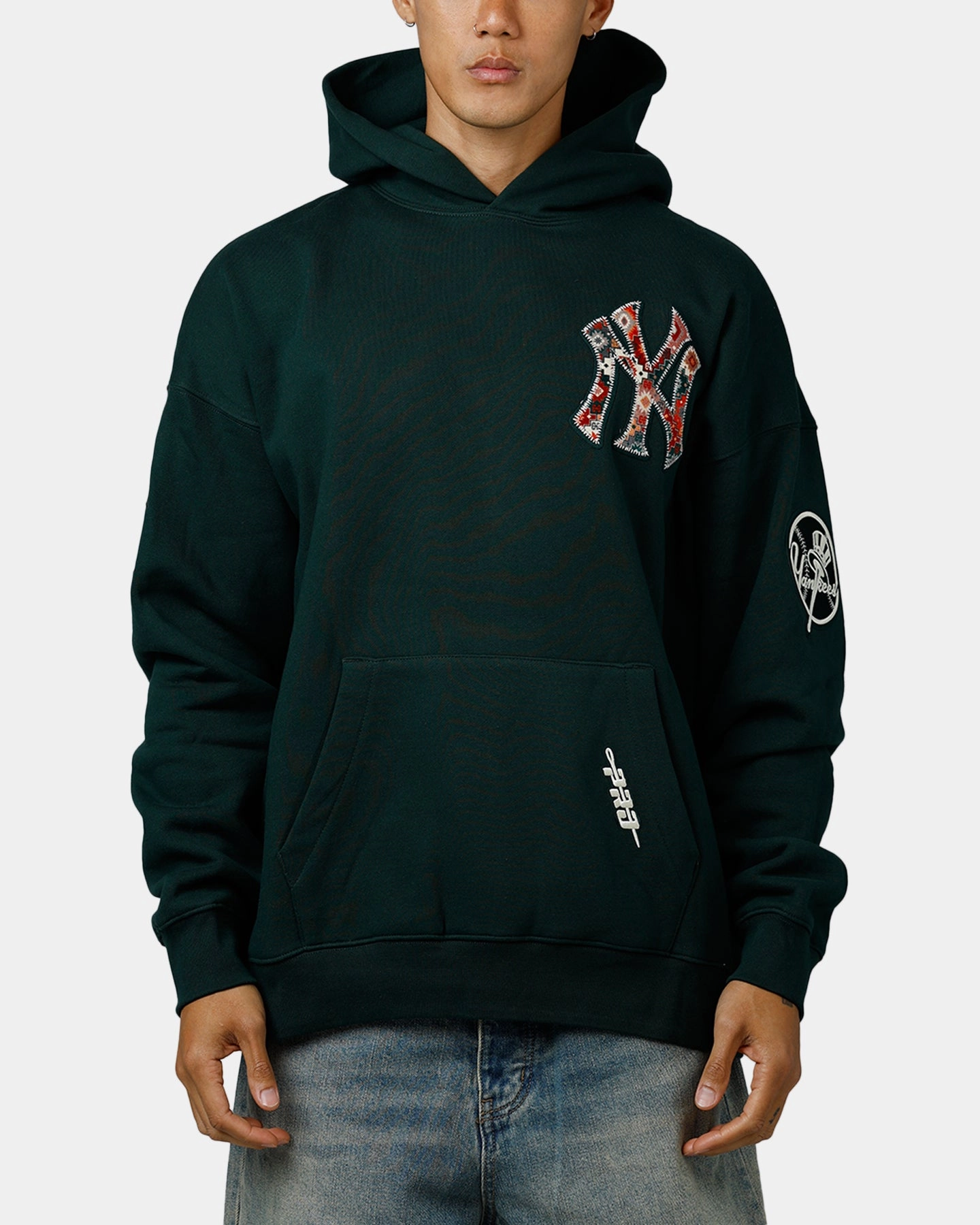 Pro Standard New York Yankees Tapestry 2.0 Hoodie Dark Green Foundation Casual Outdoor Layer