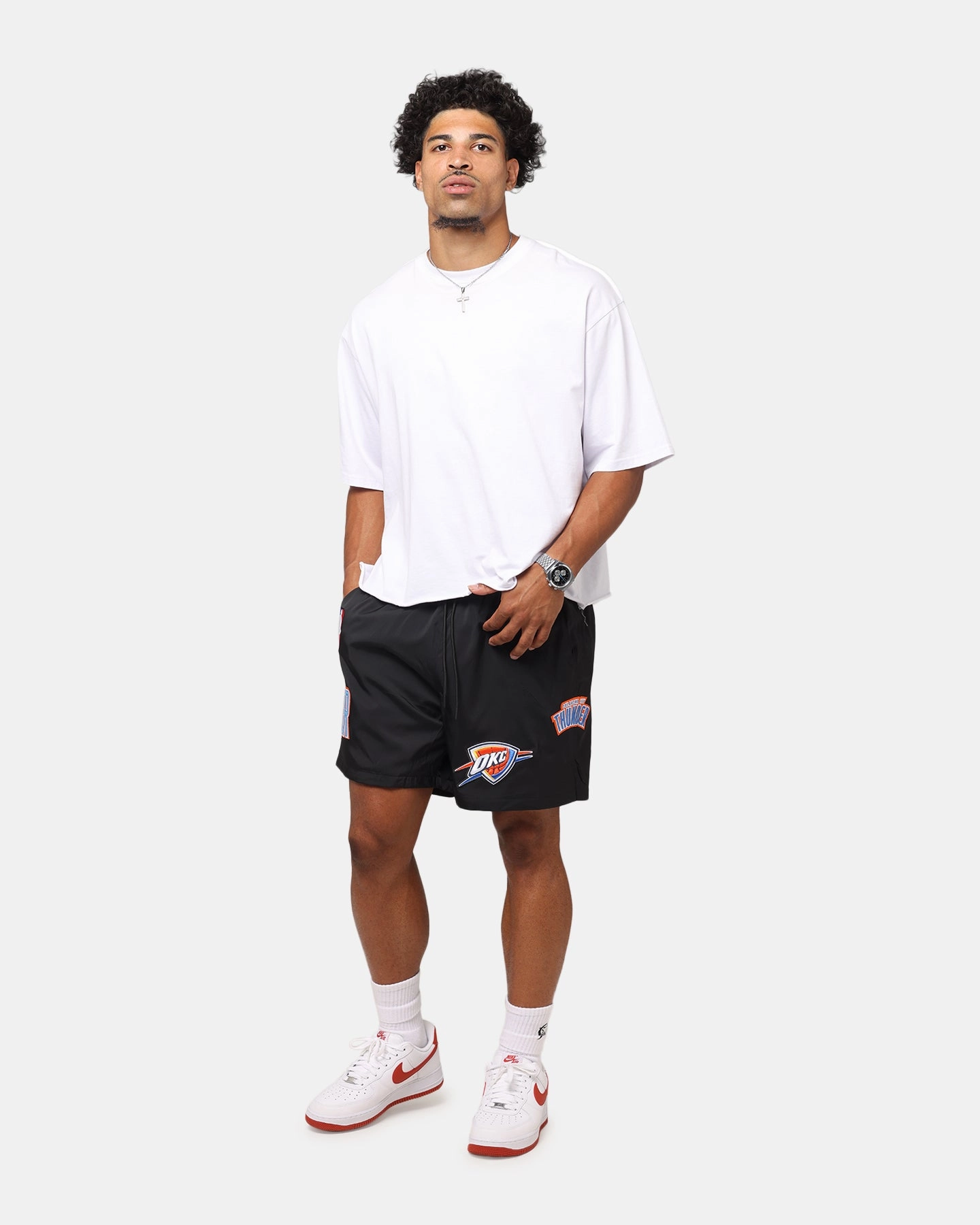 Pro Standard Oklahoma City Thunder Classic Woven Shorts Black holiday apparel Golf Apparel