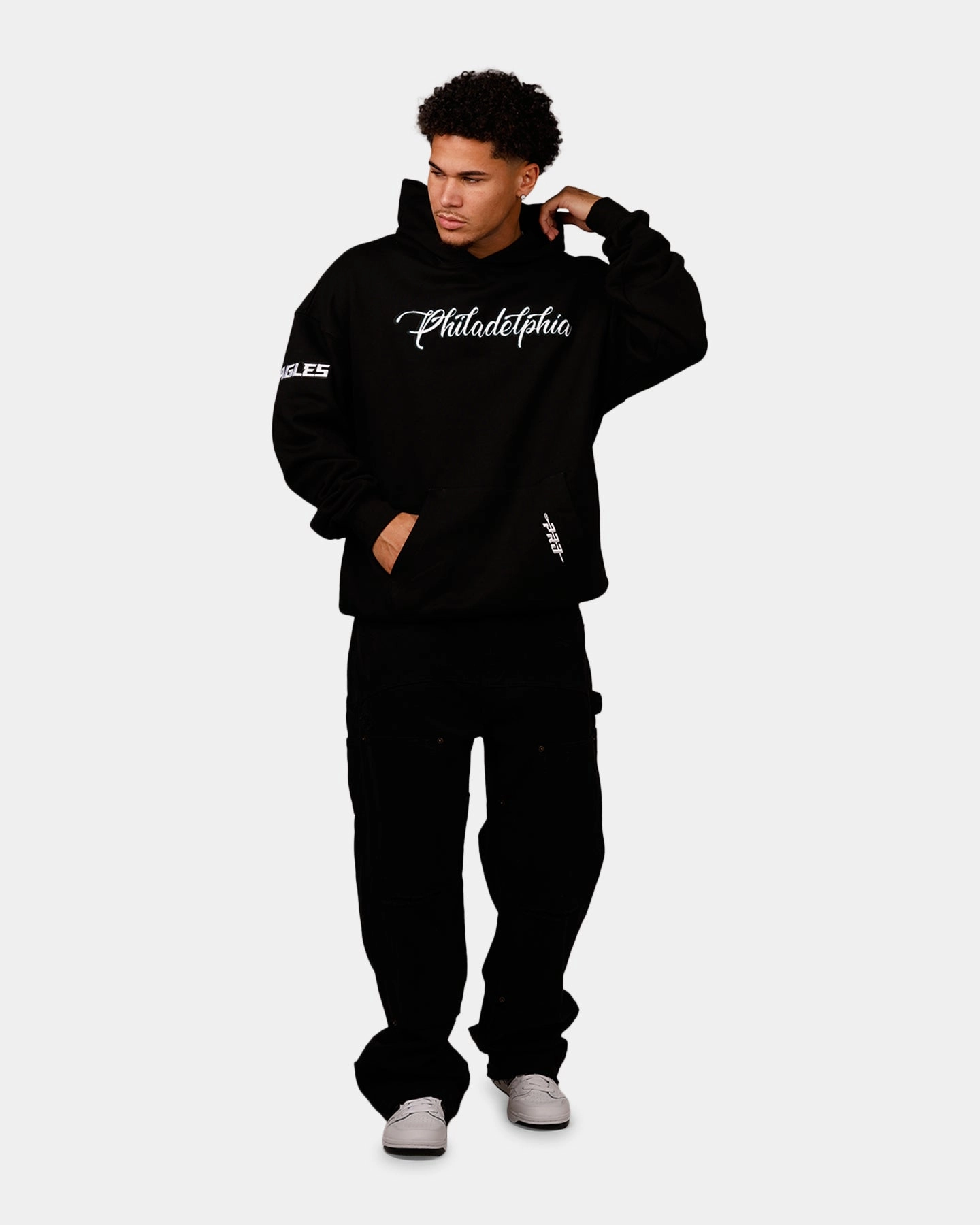 Pro Standard Philadelphia Eagles City Hoodie Black Rugged Protection Taste