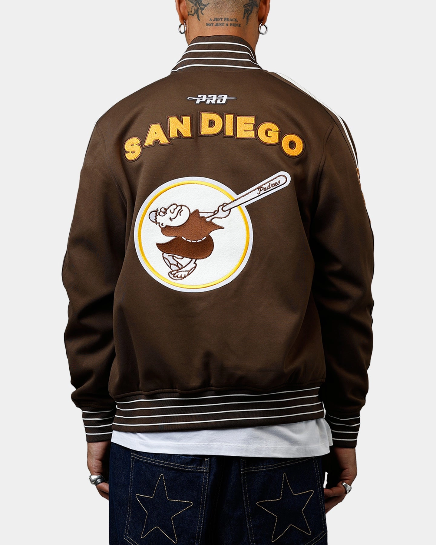 Ergonomic Sleeves Pro Standard San Diego Padres Double Knit Jacket Brown