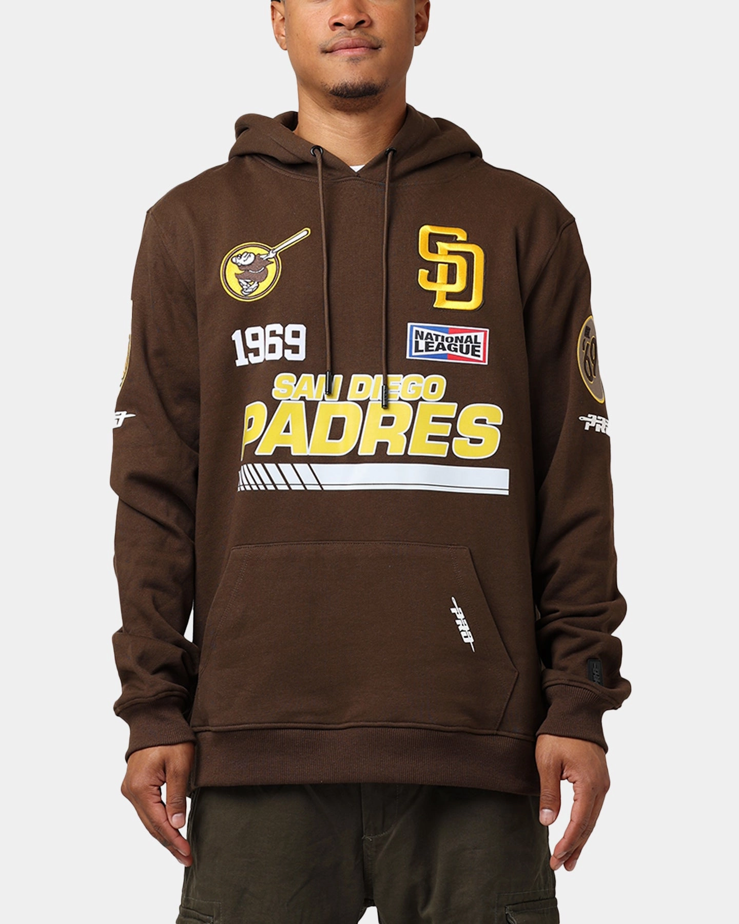 StretchFit Fabric Technology Pro Standard San Diego Padres Fast Lane Hoodie Brown