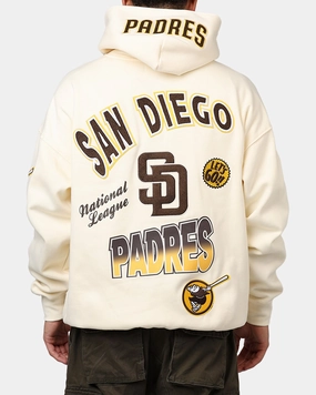 shearling Pro Standard San Diego Padres Turn It Up Hoodie Cream