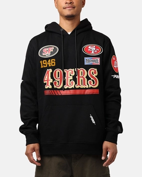 Pro Standard San Francisco 49ers Fast Lane Hoodie Black aesthetically pleasing