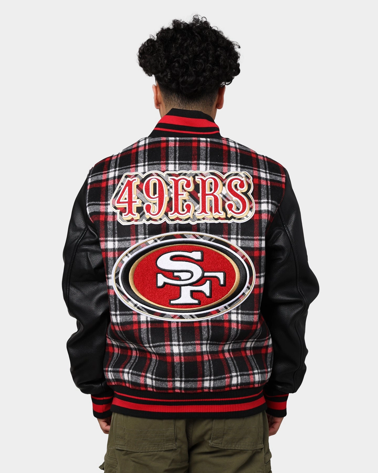 Halloween Cowboy Pro Standard San Francisco 49ers Pro Prep Plaid Jacket Red/Black