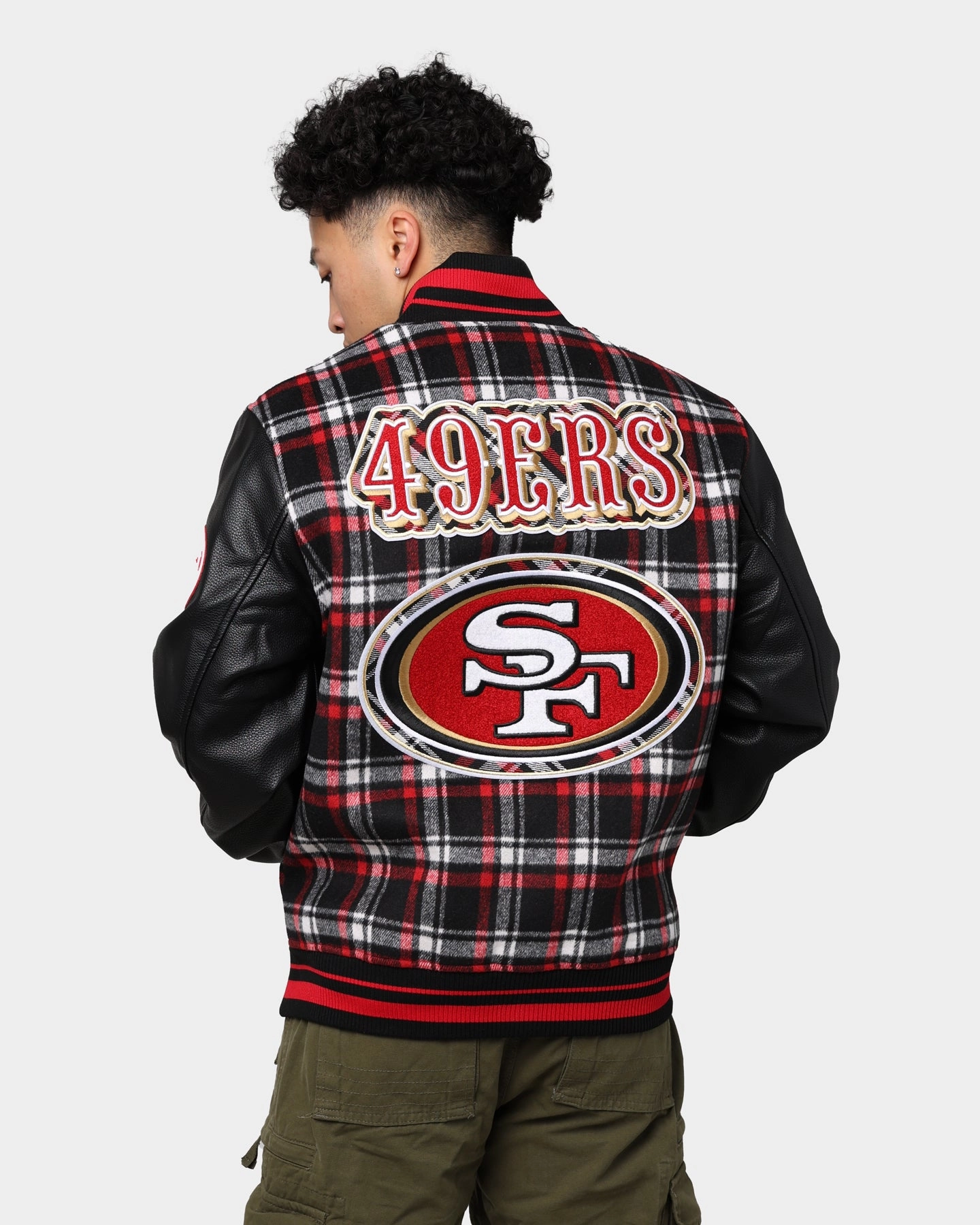 Pro Standard San Francisco 49ers Pro Prep Plaid Jacket Red/Black popular among teenagers Shampoo