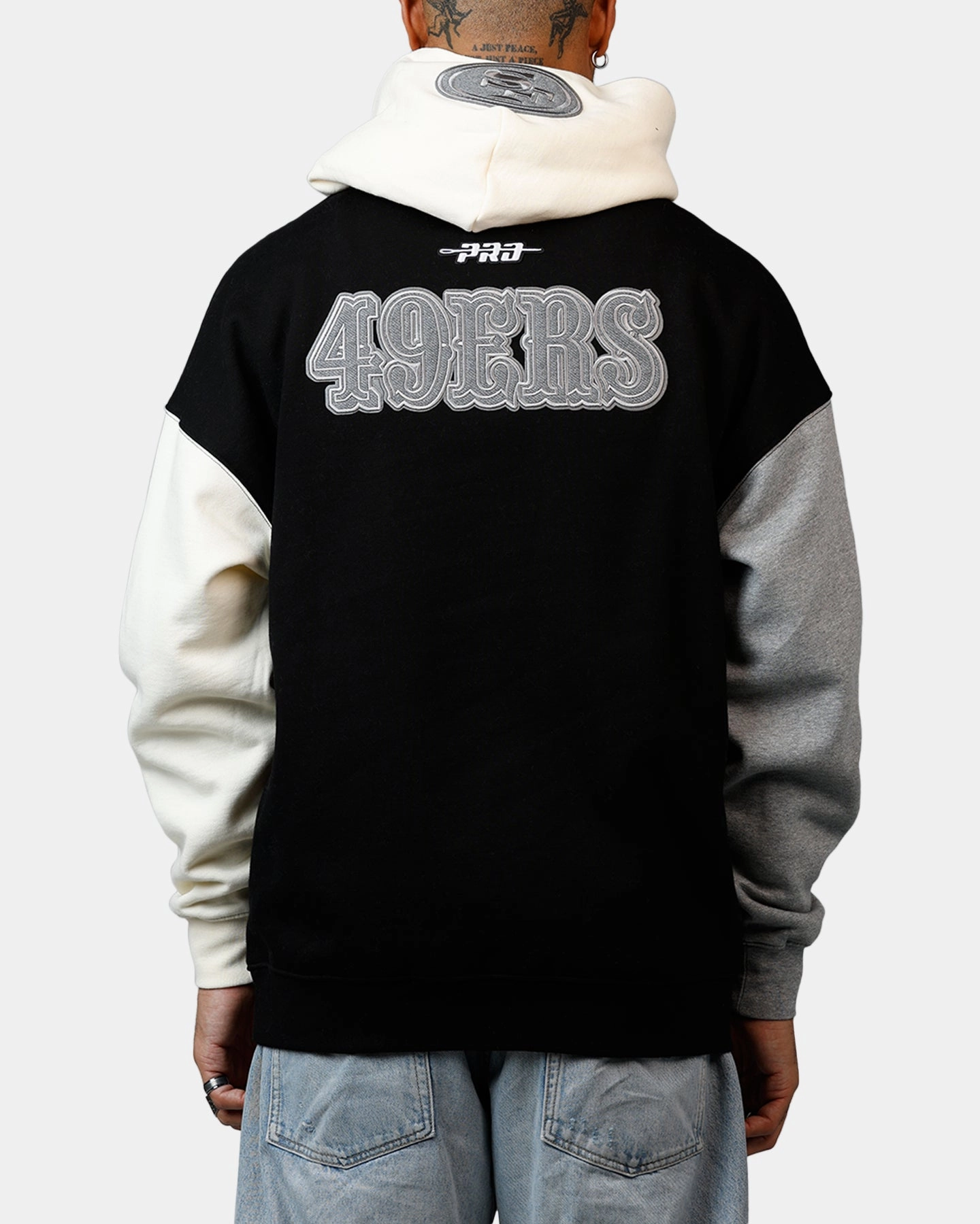 Pro Standard San Francisco 49ers Reverse French Terry Hoodie Black/Grey Moisture Wicking Layer