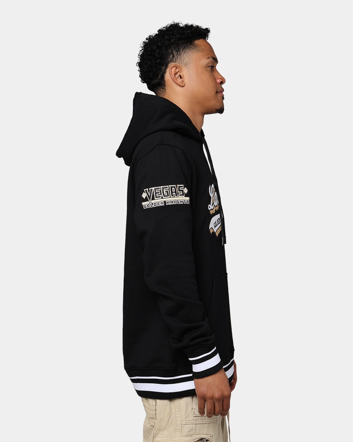 Lightweight Padding Pro Standard Vegas Golden Knights Fleece Pullover Hoodie Black