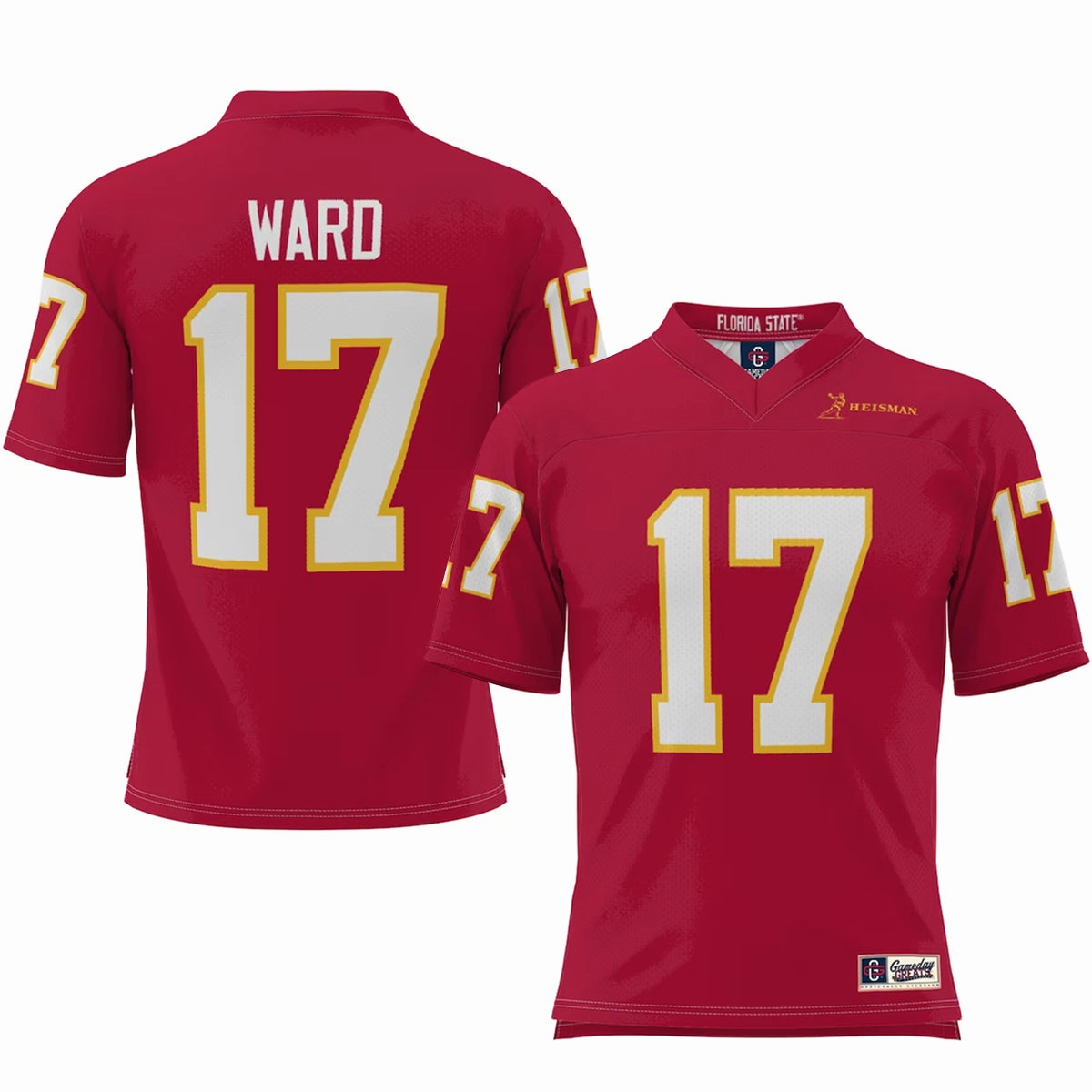 ProSphere Charlie Ward Throwback #17 Heisman Football Jersey - Cardinal Durable Material