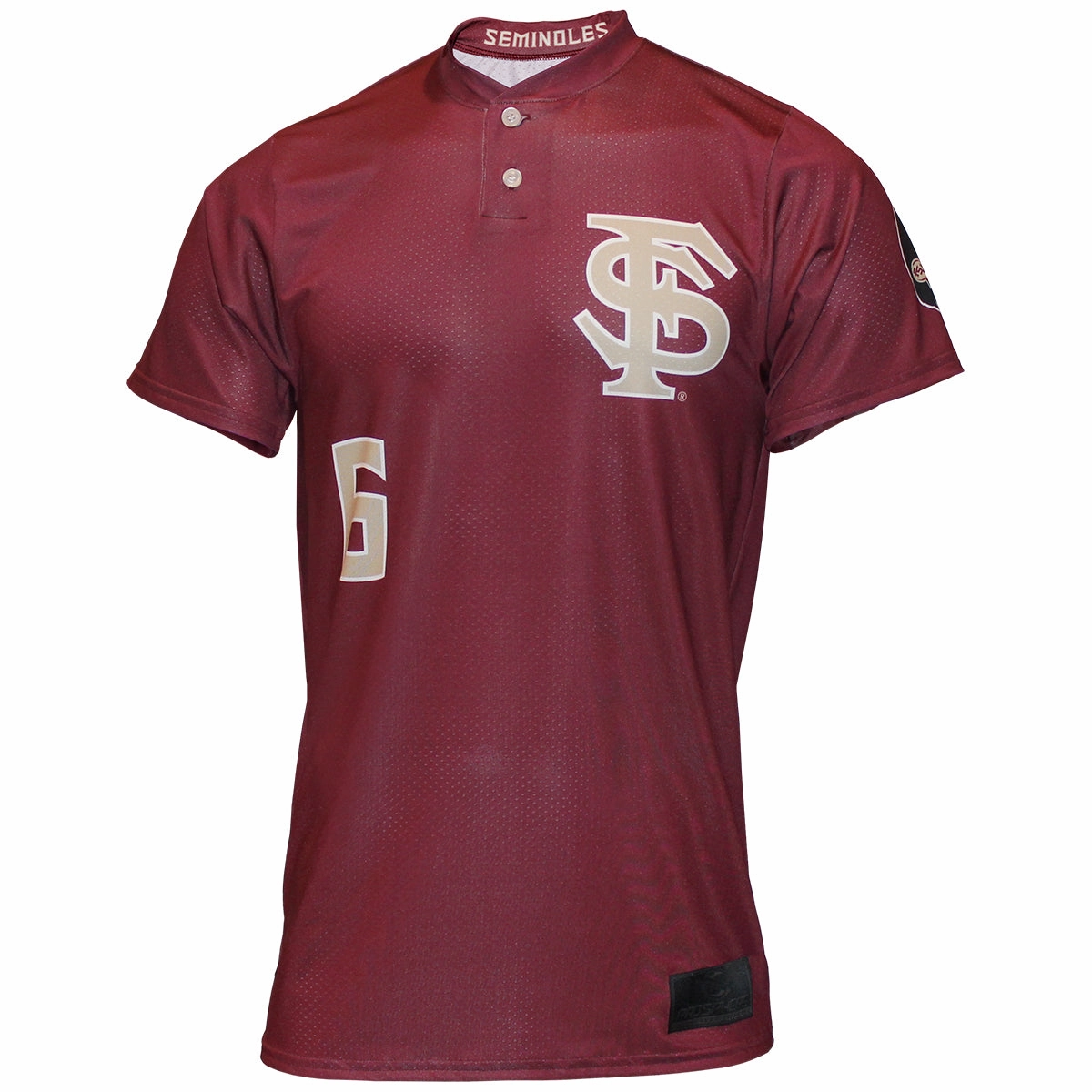 Flatlock Seam Finish Prosphere Kaley Mudge #6 Softball Jersey - Garnet