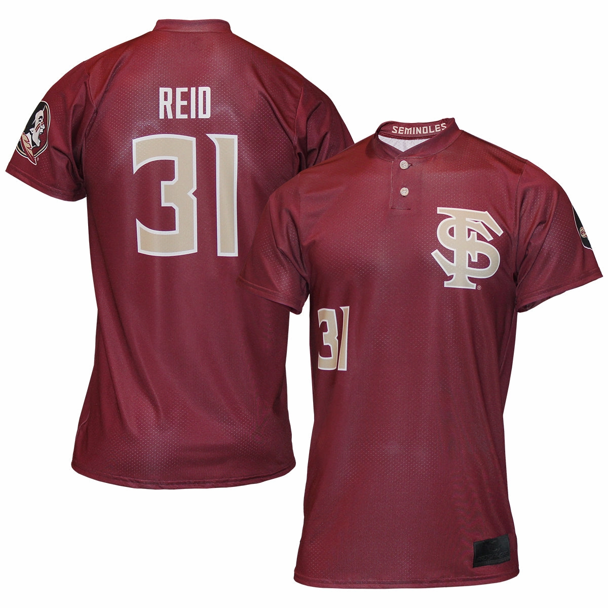 Prosphere Makenna Reid #31 Softball Jersey - Garnet Ribbed Collar Style Active Wear