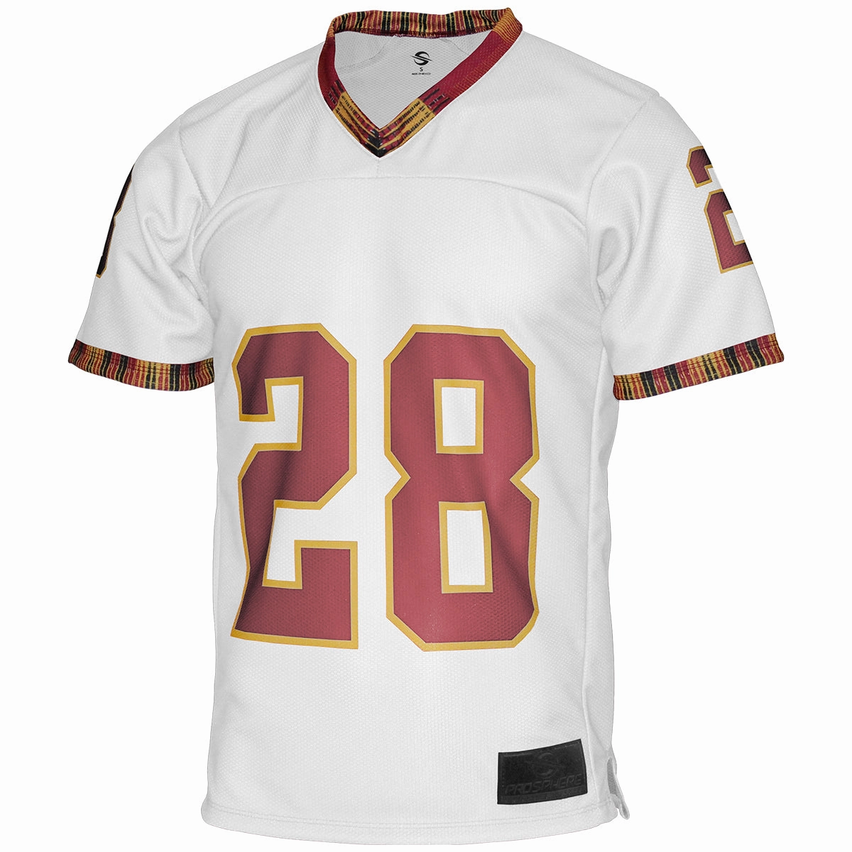 Prosphere Warrick Dunn #28 Throwback Football Jersey - White Anti Snag Fabric