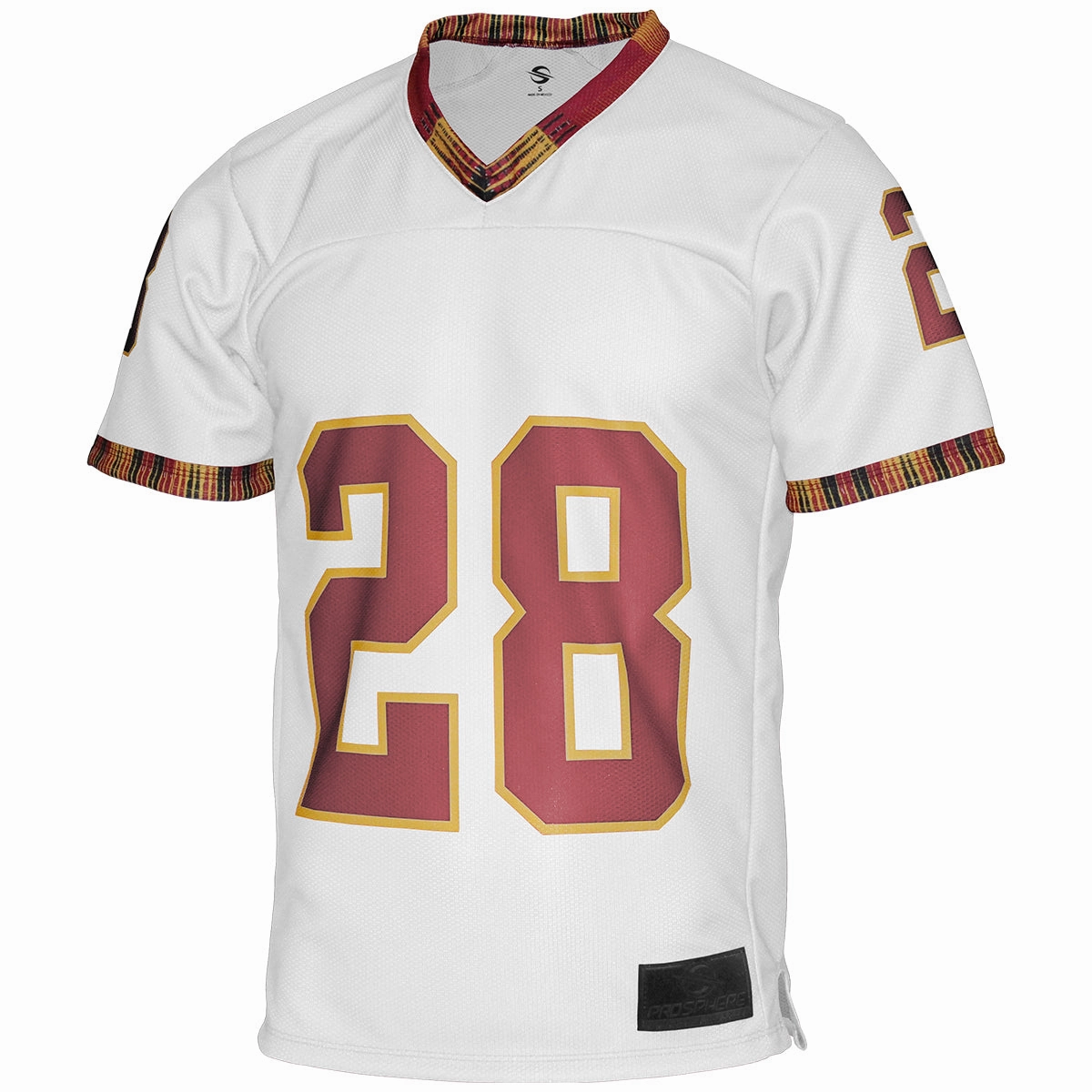 Reflective accents Prosphere Warrick Dunn #28 Throwback Football Jersey - White