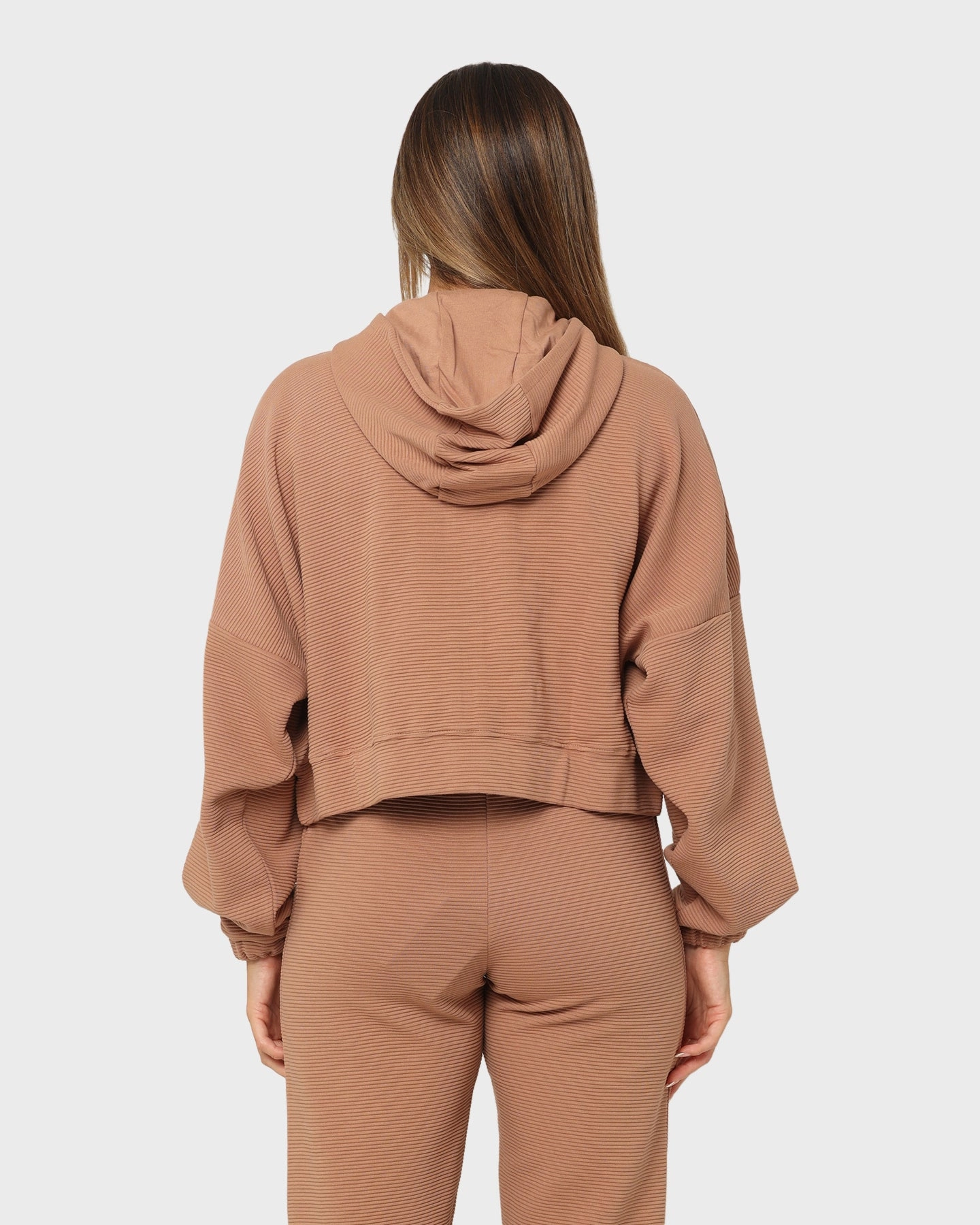 beach bonfire Ellesse Women's Campenelle Cropped Hoodie Brown