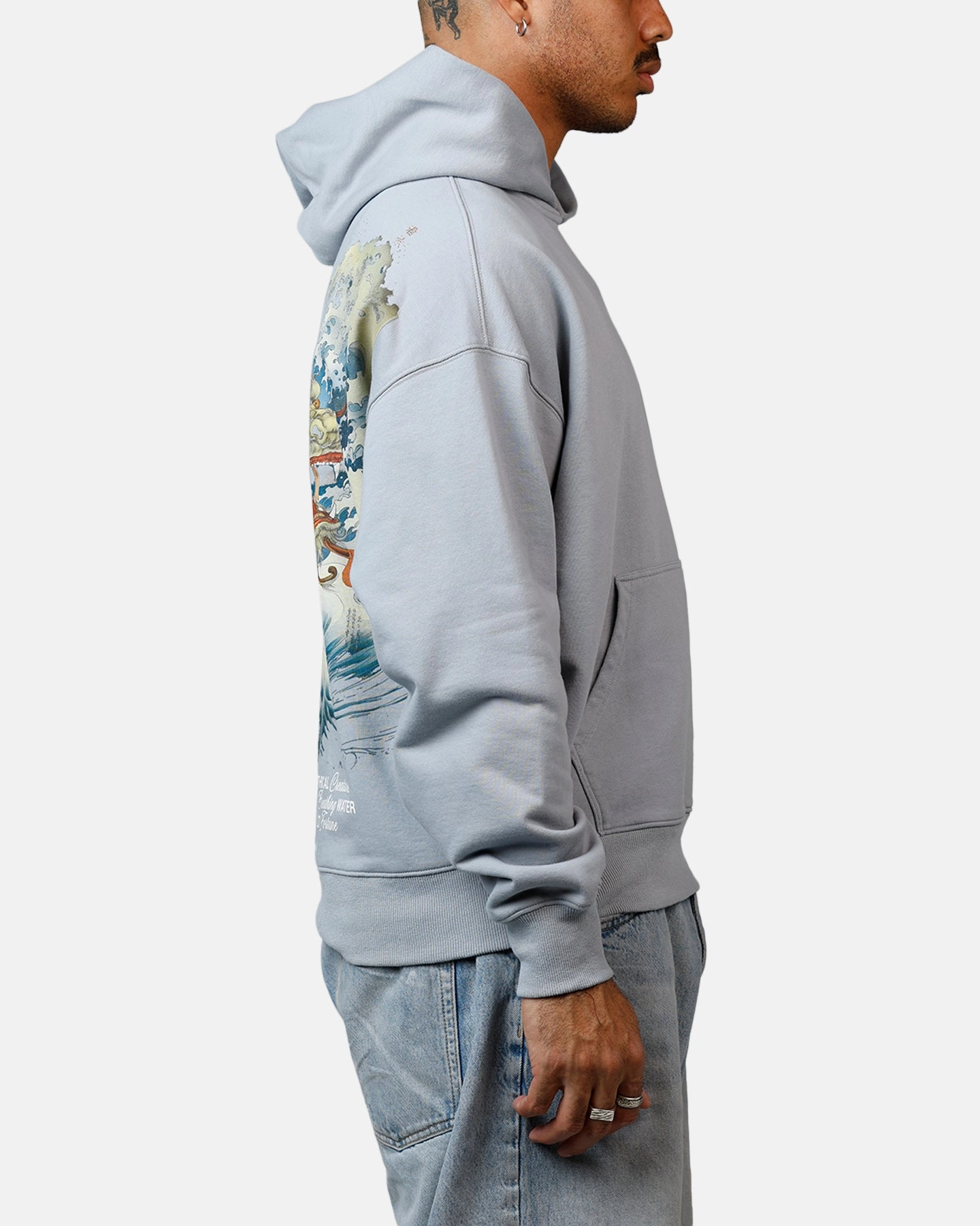 Criminal Damage Mythology Hoodie Light Blue Reflective accents ReflectiveDetailing