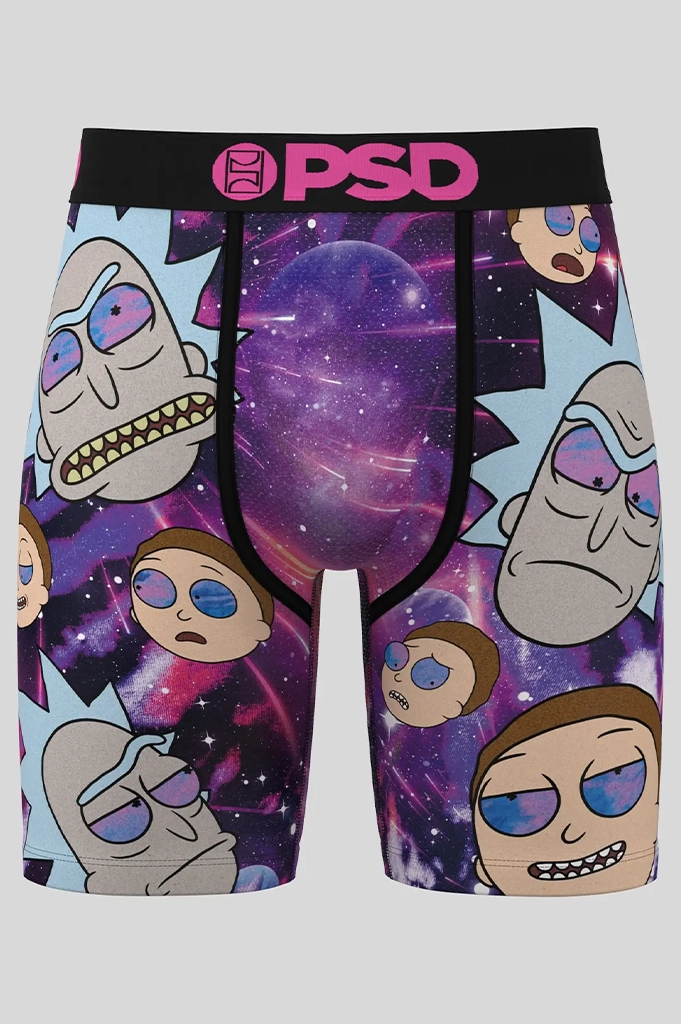 Home Cyclists Active Running PSD Rick & Morty Galactic Boxer Brief Underwear
