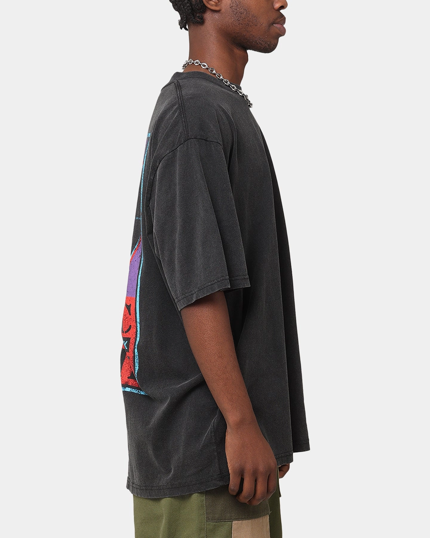 Public Enemy Harder Than T-Shirt Washed Black Fit For All Day Breathable and Comfortable
