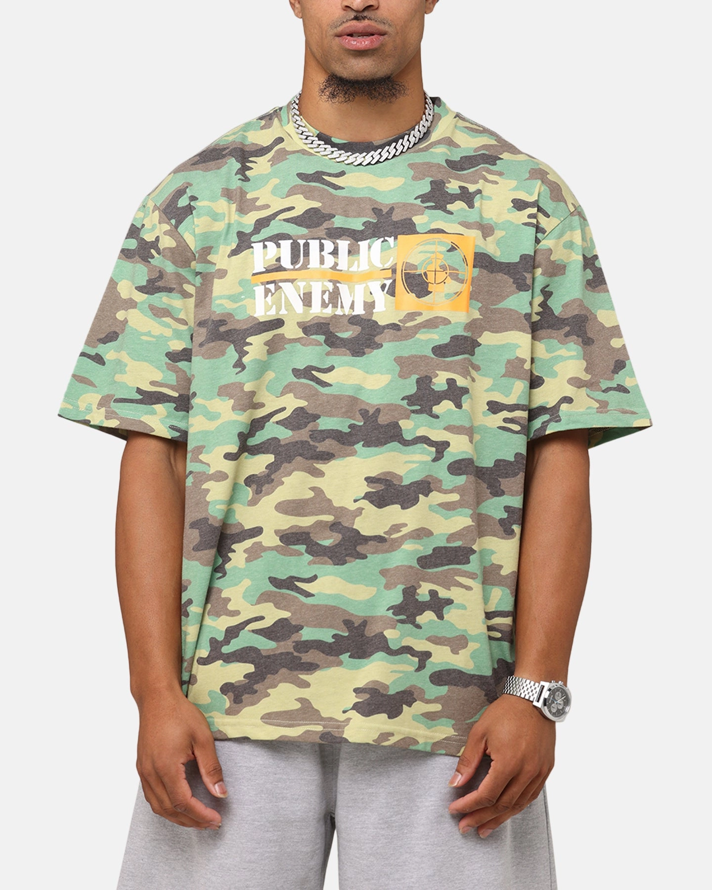 Public Enemy Realtree T-Shirt Camo Versatile Comfort Wear Casual Chic Look