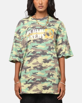 Chic and Cozy Wear Yarn Dyed Stripes Public Enemy Realtree T-Shirt Camo