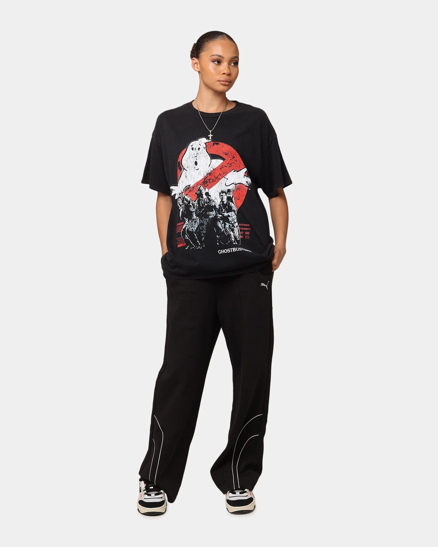 Goat Crew X Ghostbusters Vintage T-Shirt Black Wash Slim fit clothing