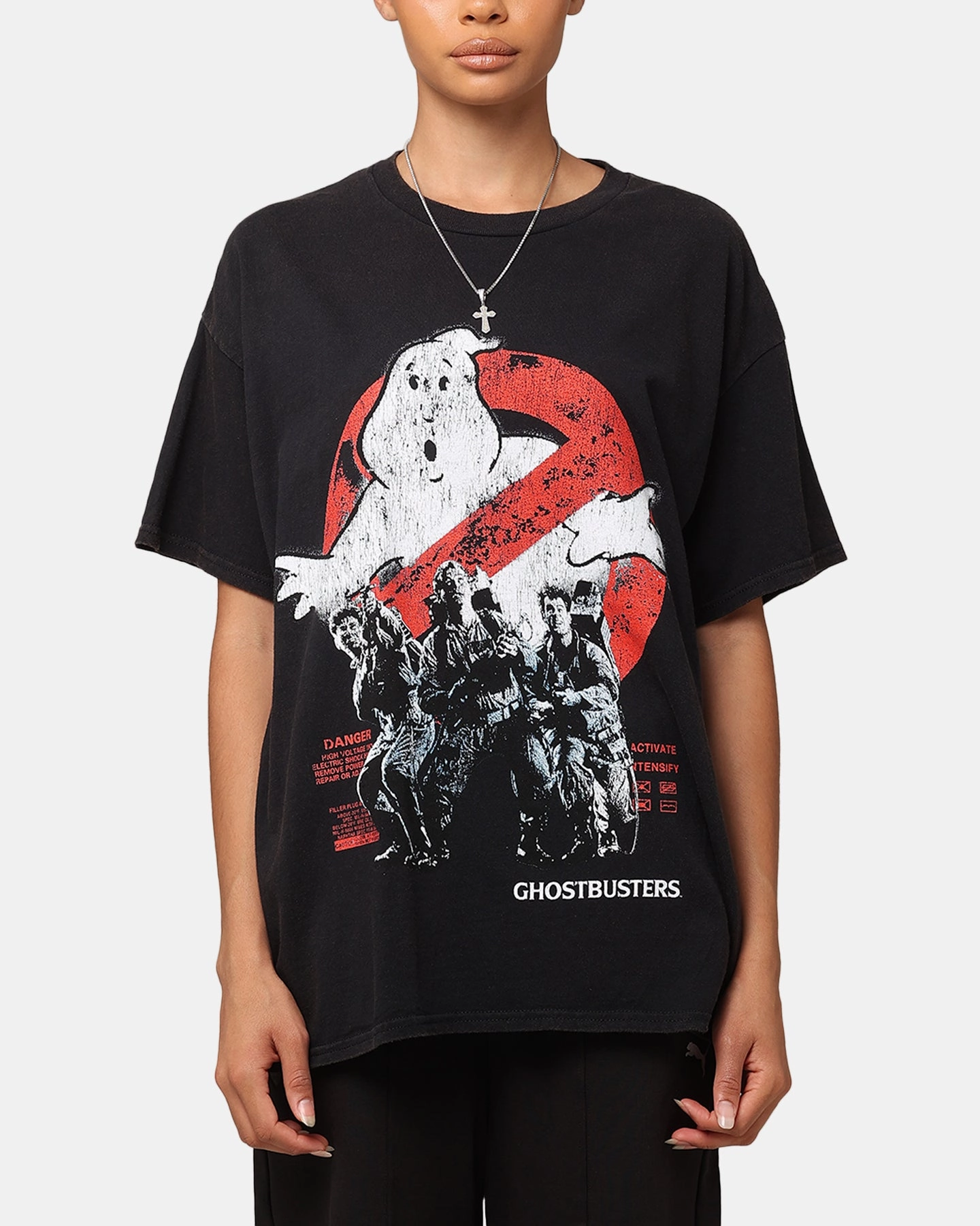 Goat Crew X Ghostbusters Vintage T-Shirt Black Wash Anti-static