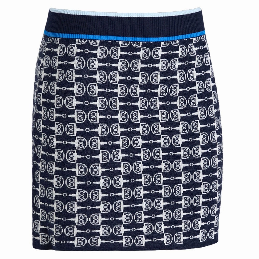 Friction Free Seamless Edging Gfore G Link Merino Wool Golf Skirt Twilight - SP25 Women