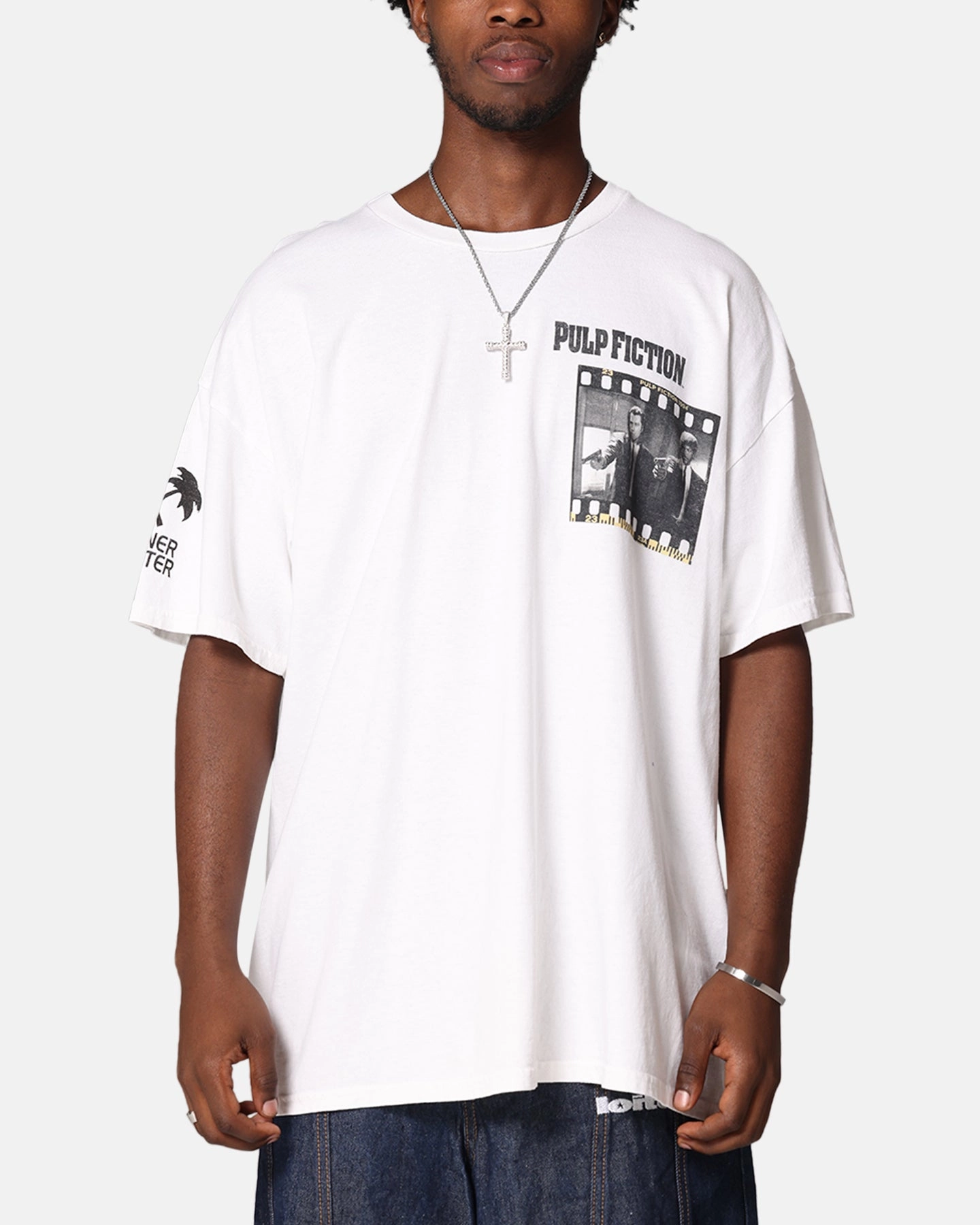 Pulp Fiction Montage T-Shirt White Vintage Moisture wicking