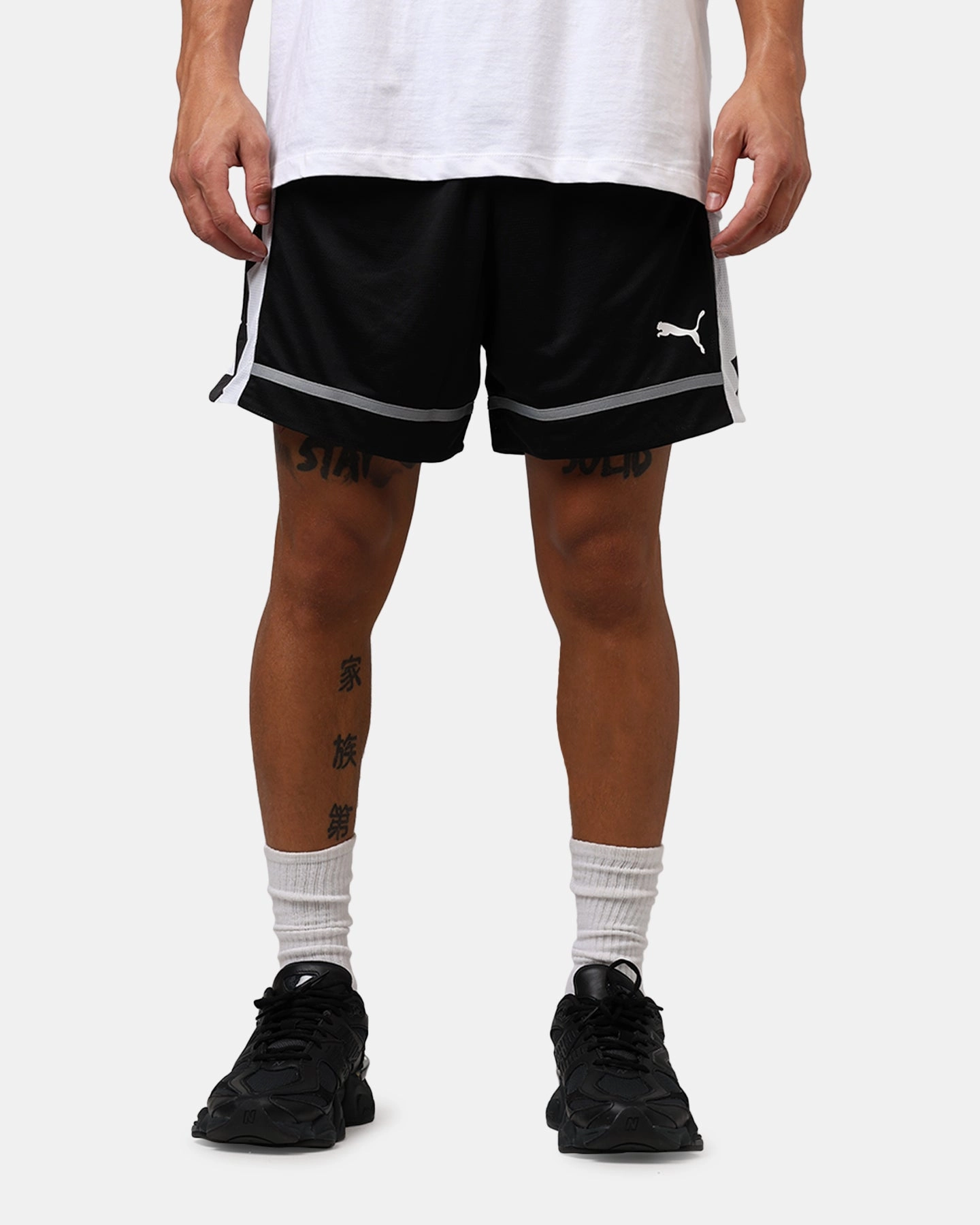 Reinforced Stitching Puma All Pro Shorts Black