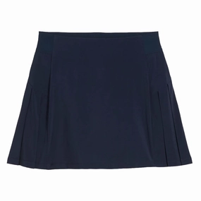 Fashion Tones Linen Cotton Mix PUMA Haute Golf Skirt Deep Navy - SS25 Women