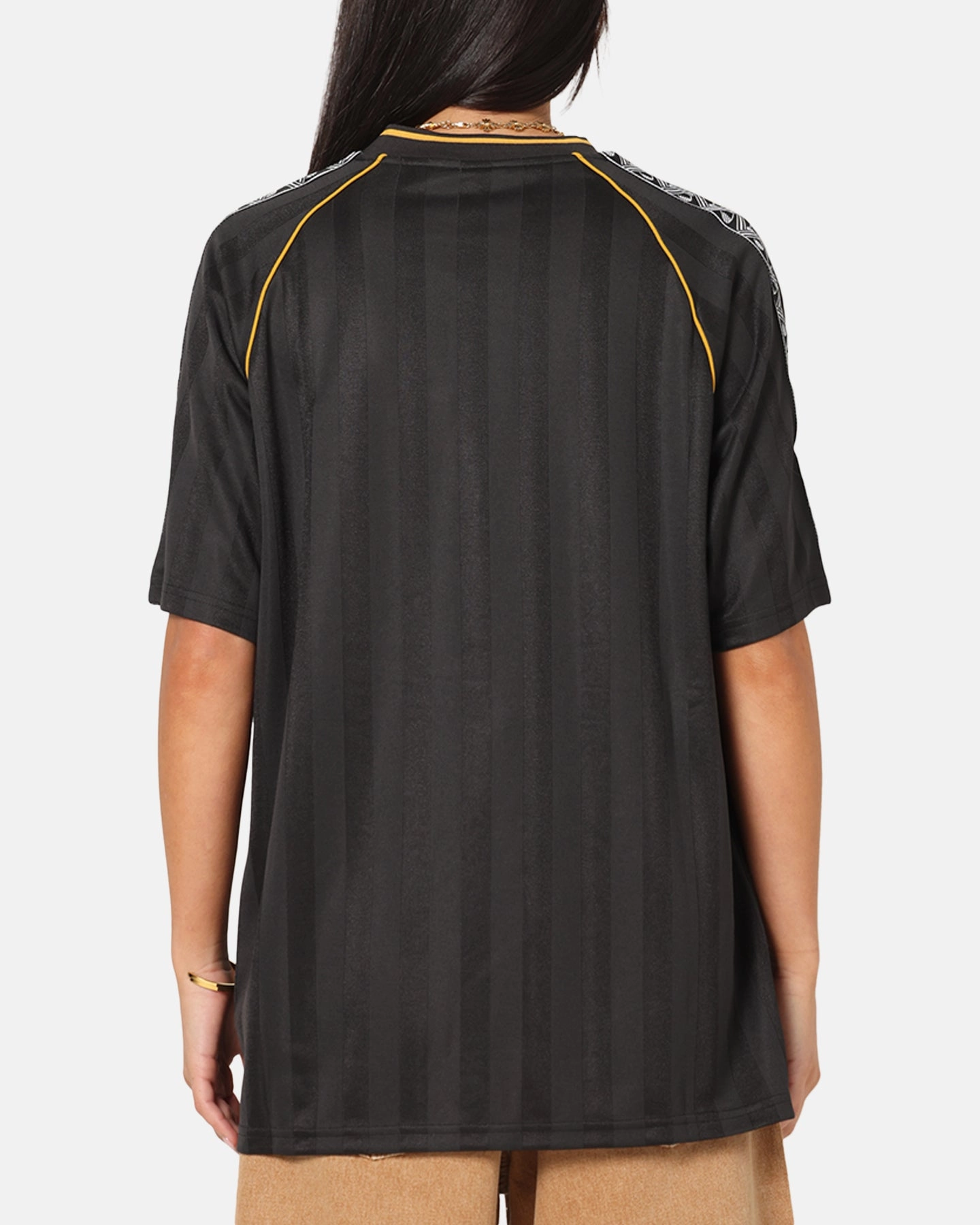 Fade Resistant Dye Non Irritating Collar Puma King Relaxed Football Jersey Black