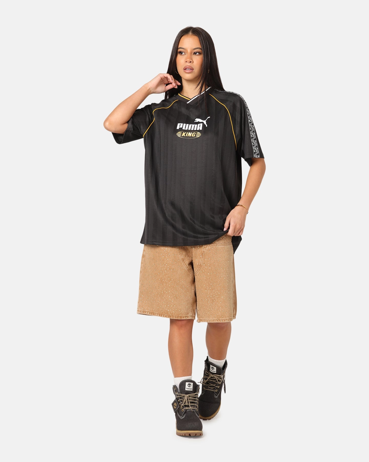 Puma King Relaxed Football Jersey Black Comfy Choice