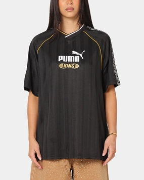 Puma King Relaxed Football Jersey Black Cool and casual