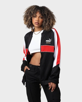 Puma King Track Jacket Puma Black/Red Lightweight Fabric Trail Friendly