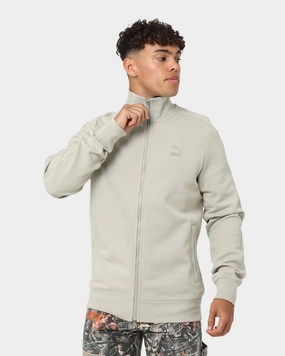 Puma T7 Track Jacket Pebble Grey Clock