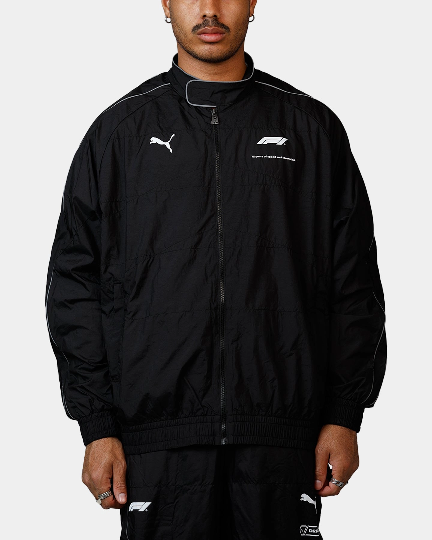 Puma X F1 Oversized Track Jacket Black All Day Use museum