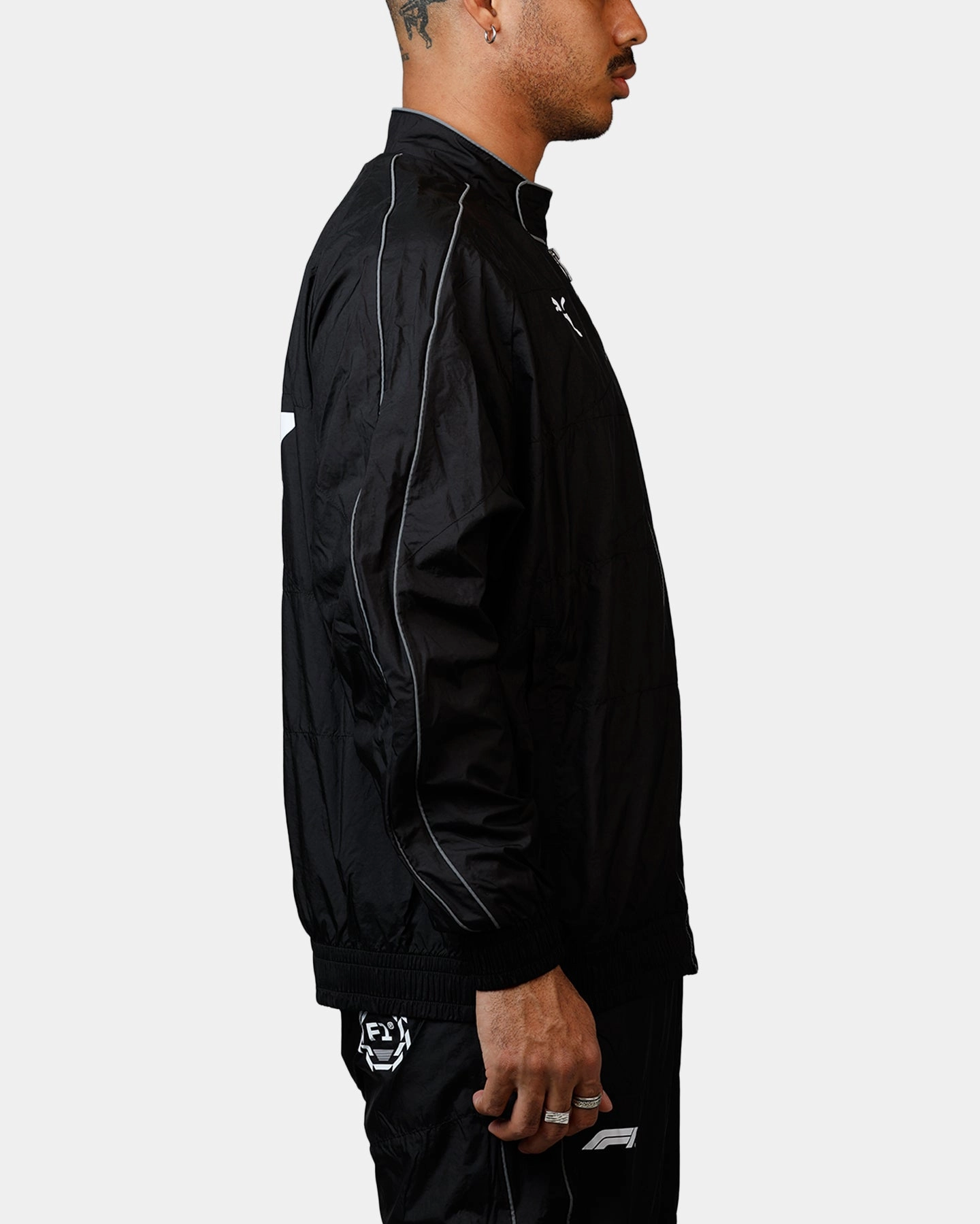 Detachable Collar Puma X F1 Oversized Track Jacket Black