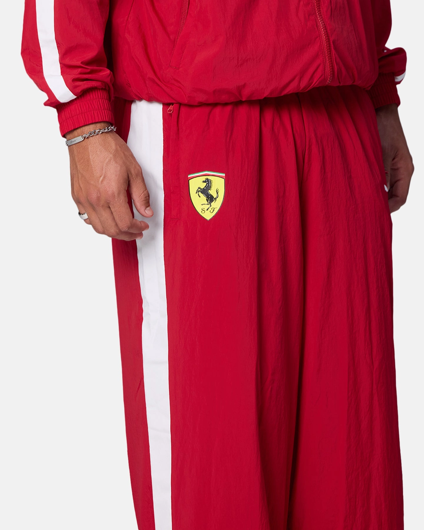 Puma X Scuderia Ferrari Drivers T7 Oversized Pants Cherry NonRestrictiveCut
