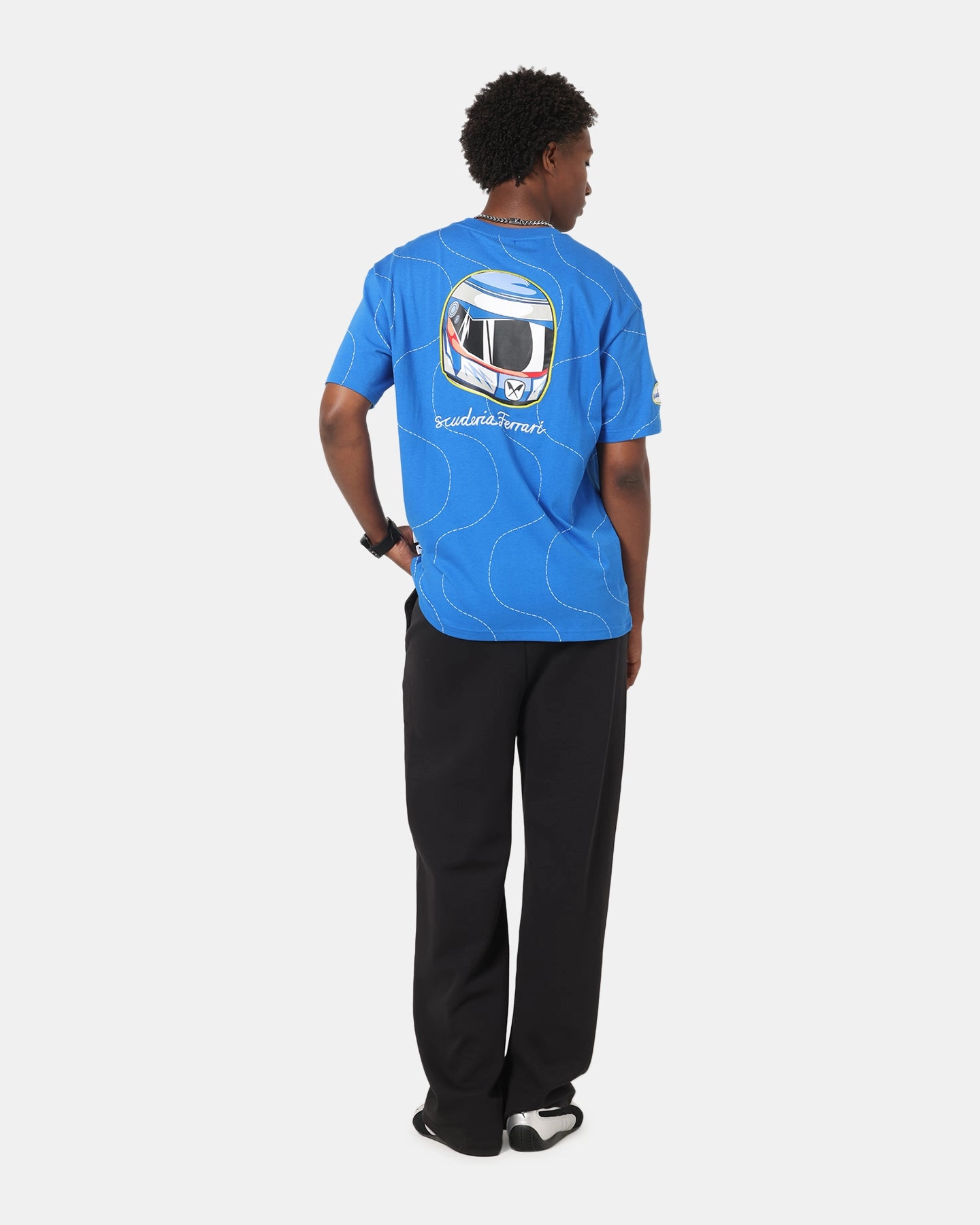 Minimalist fashion Relaxed Fit Design Puma X Scuderia Ferrari Monza T-Shirt Steer Blue