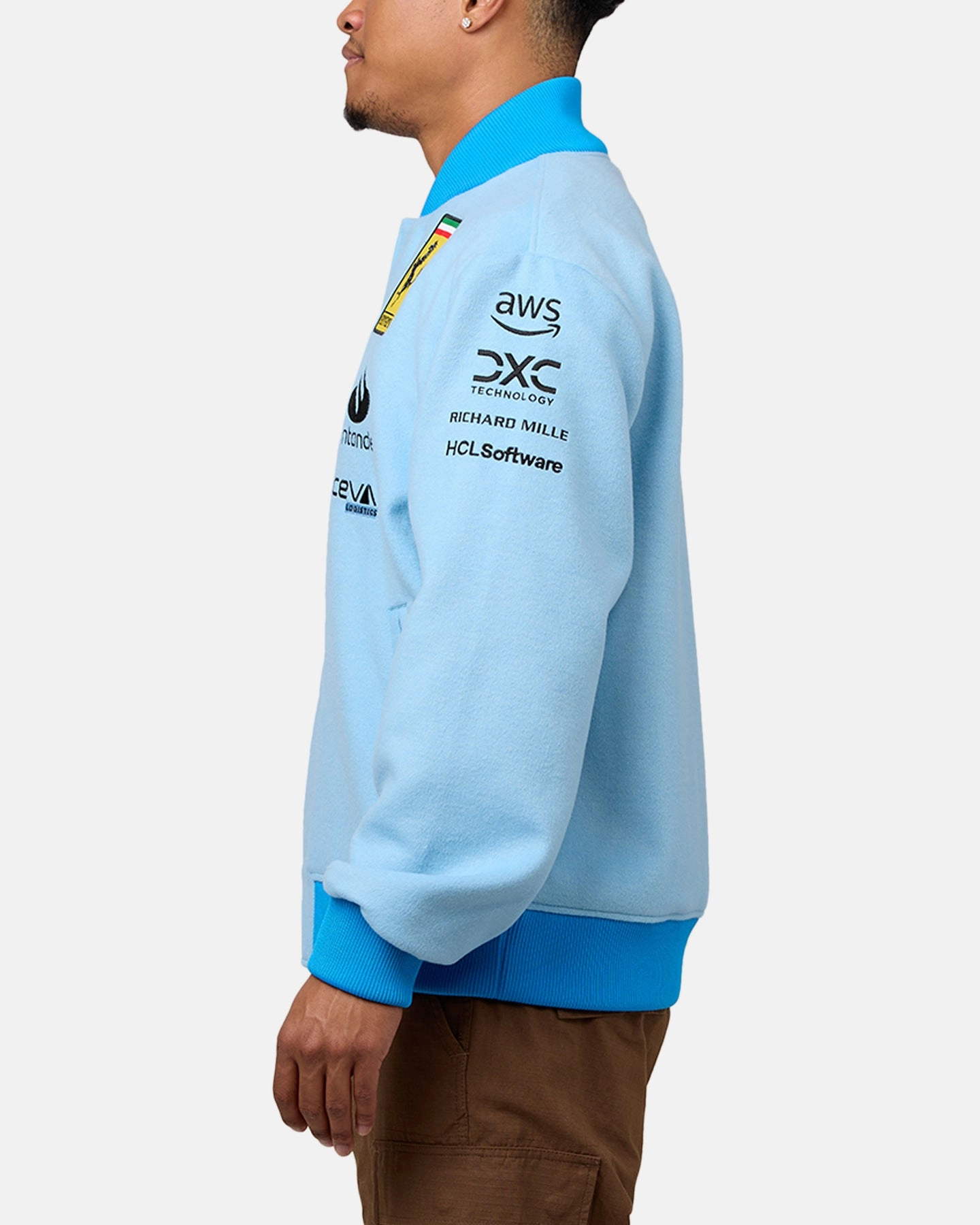 Puma X Scuderia Ferrari Team Miami Grand Prix Varsity Jacket Lazor Blue Core Style