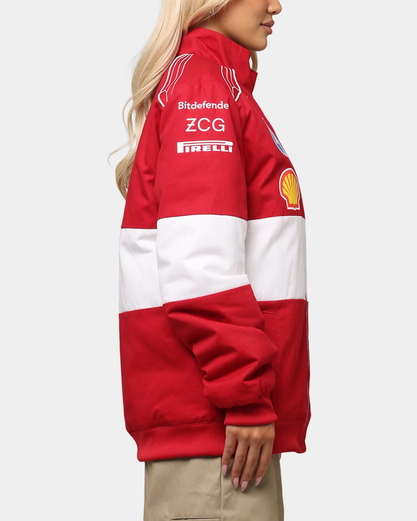 Weekend Wear Outdoor Style Puma X Scuderia Ferrari Team Vintage Racing Jacket Cherry