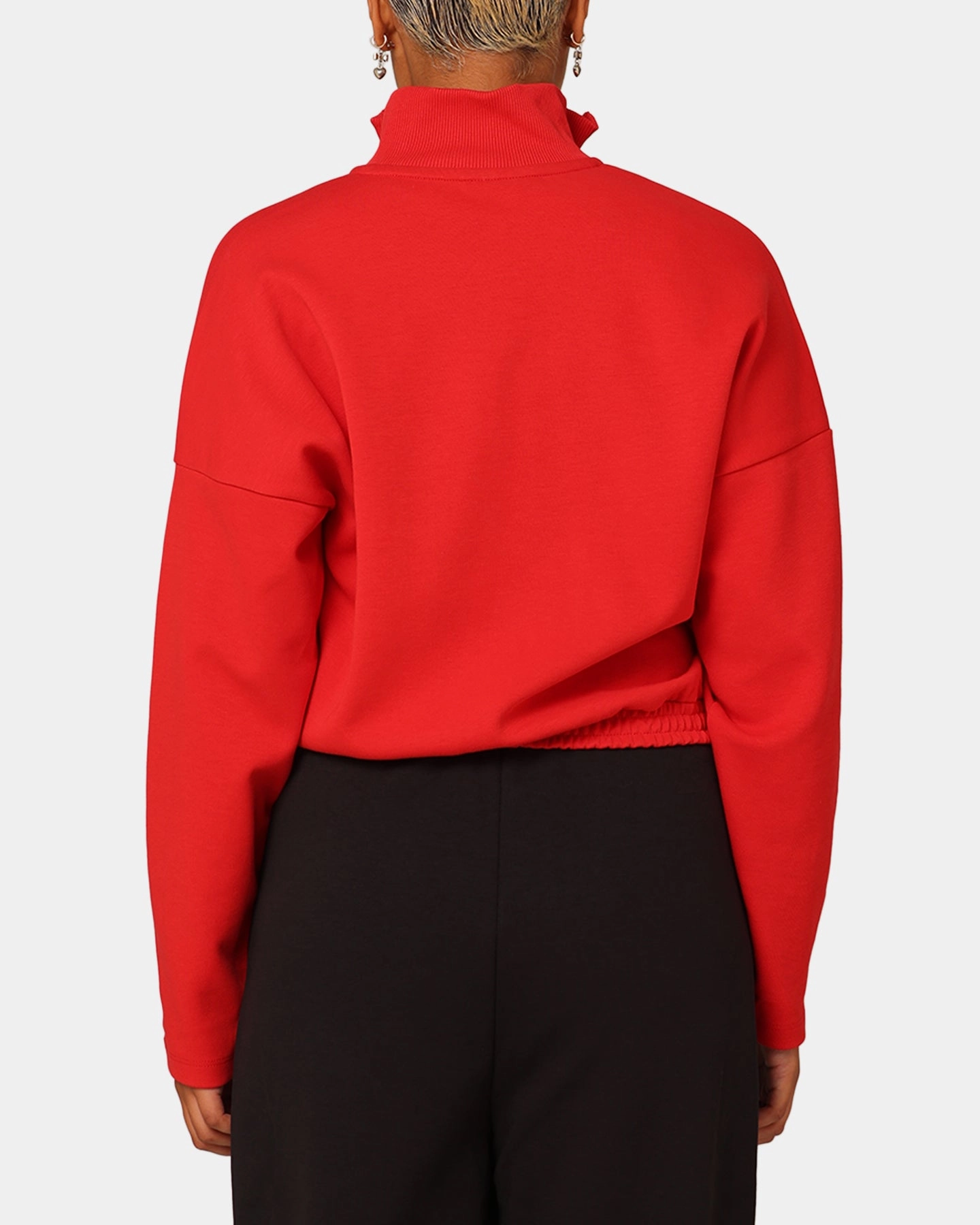 Puma X Scuderia Ferrari Women's Ferrari Style Crewneck Rosso Corsa Container Cozy Core