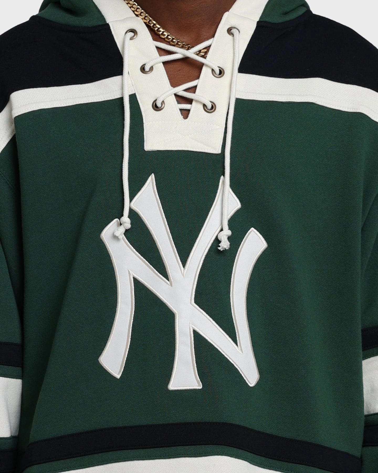 47 Brand New York Yankees Superior Lacer Hoodie Dark Green spring outfit Trail Comfort