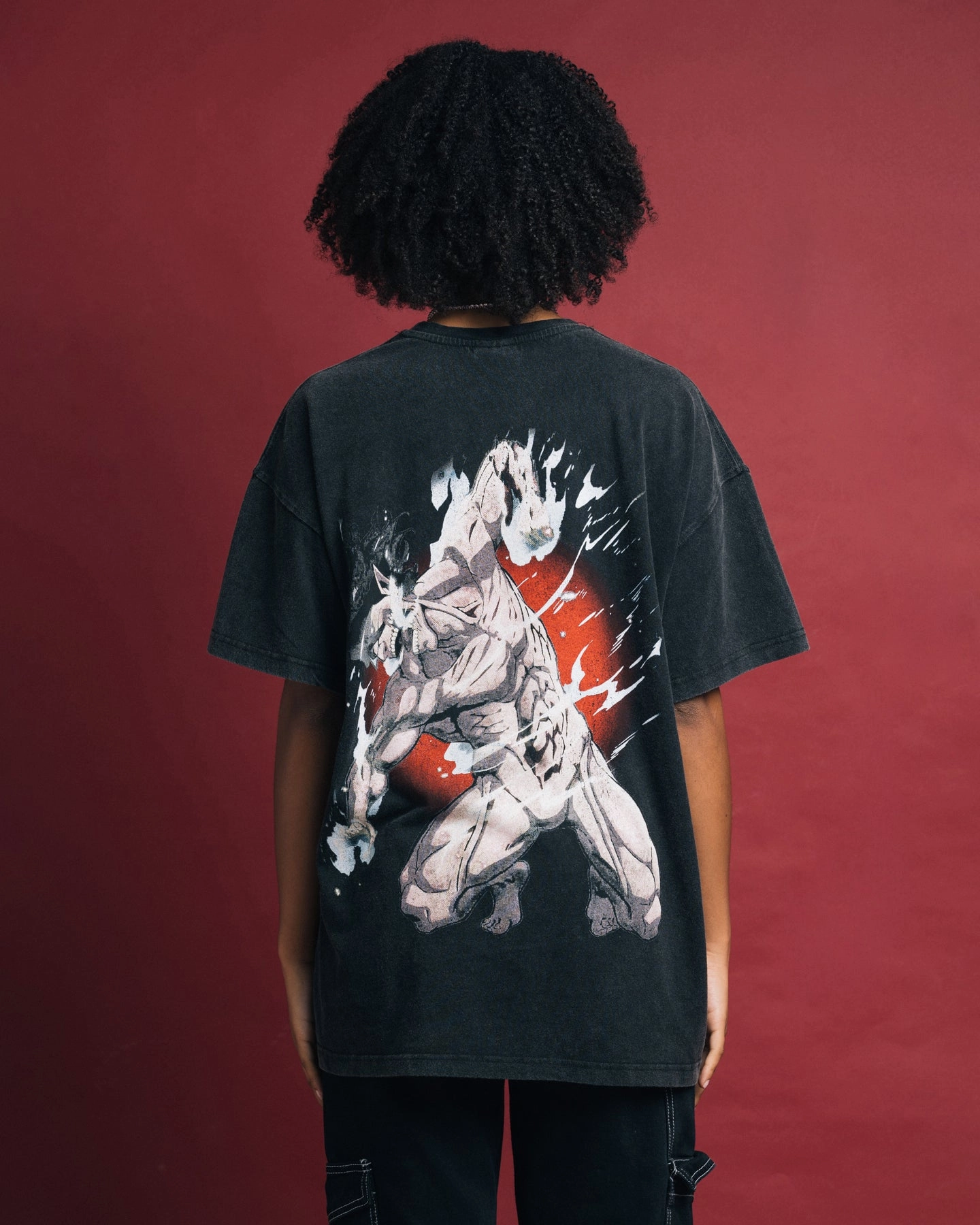 Goat Crew X Attack On Titan Eren Vintage Premium T-Shirt Vintage Black Eco Certified Fiber shopping