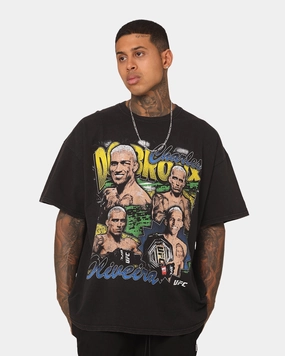 Relaxed Fit Outdoor Adventure UFC By Goat Crew Charles "Do Bronx" Oliveira Charles The Champ Vintage T-Shirt Black Wash