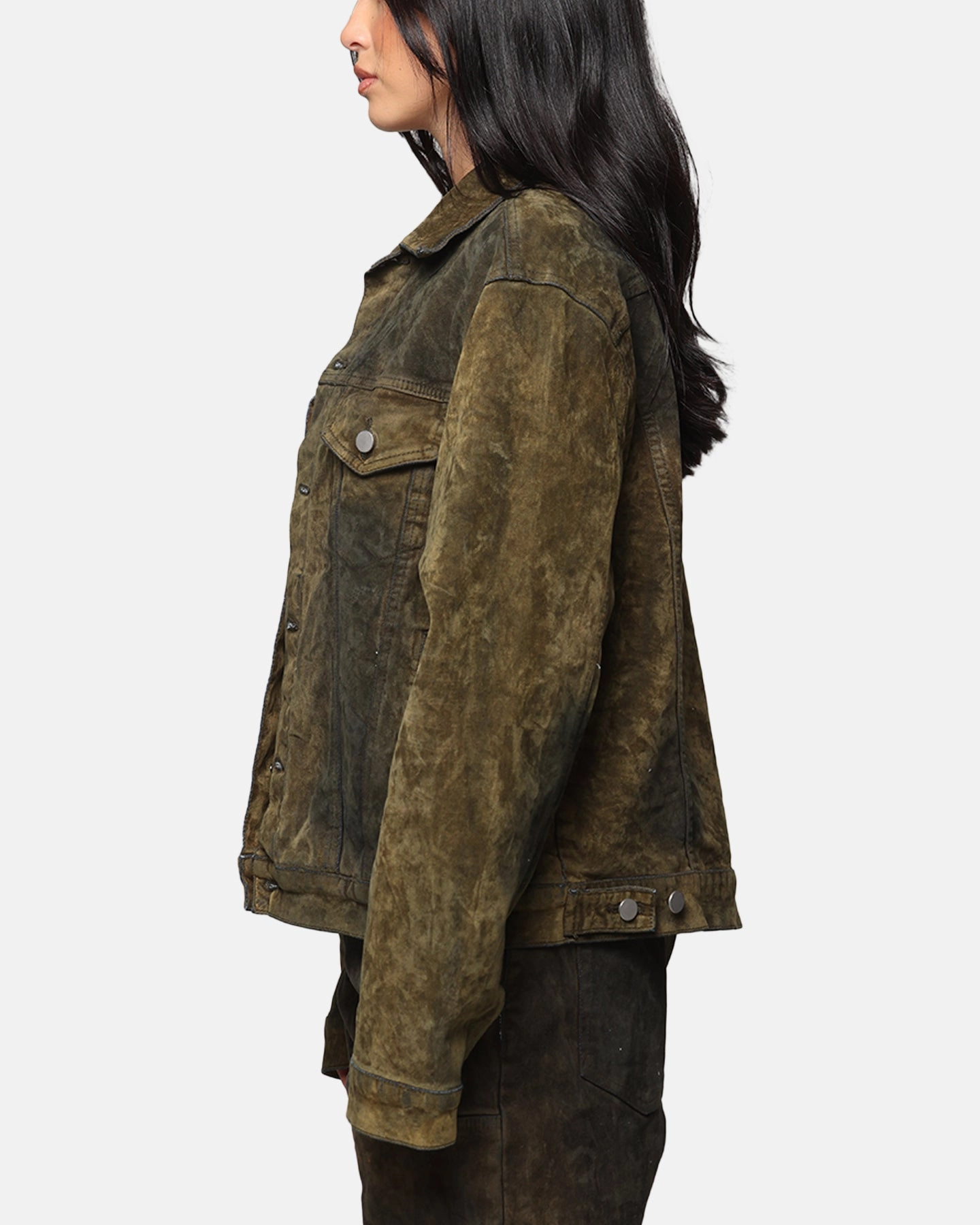 AntiStatic Lining MNML SL3 Suede Jacket Olive/Black
