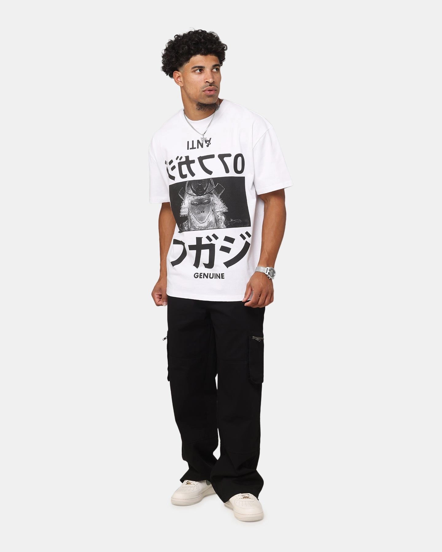 Active Comfort Wear Sports Outfit The Anti Order Genuine Fake Boxy T-Shirt White