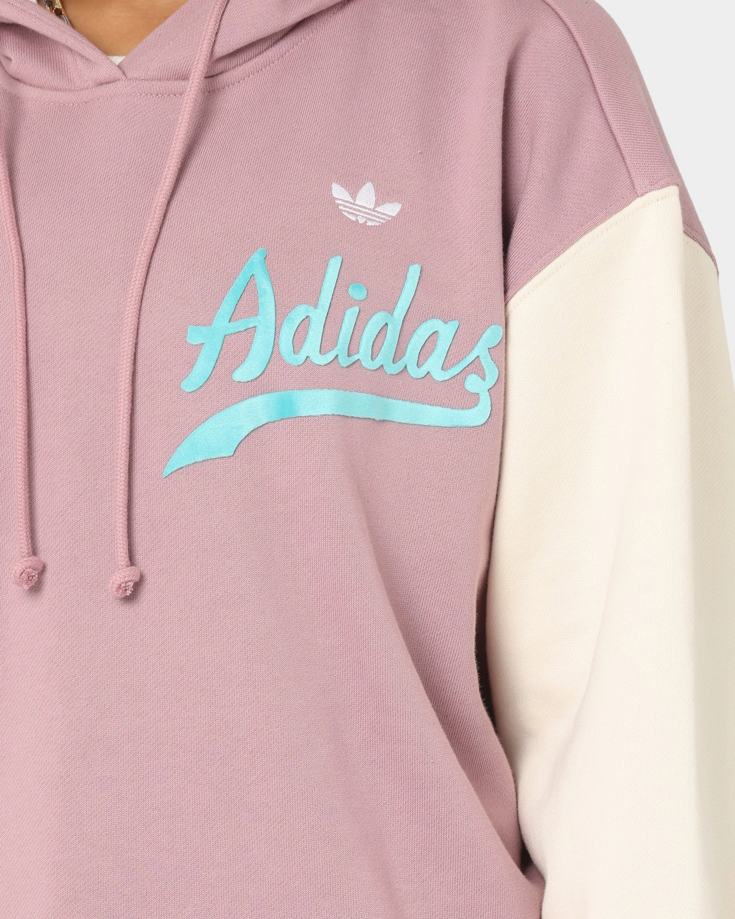 suitable for advertising campaigns men's fashion Adidas Women's Modern B-Ball Hoodie Magic Mauve/Wonder White