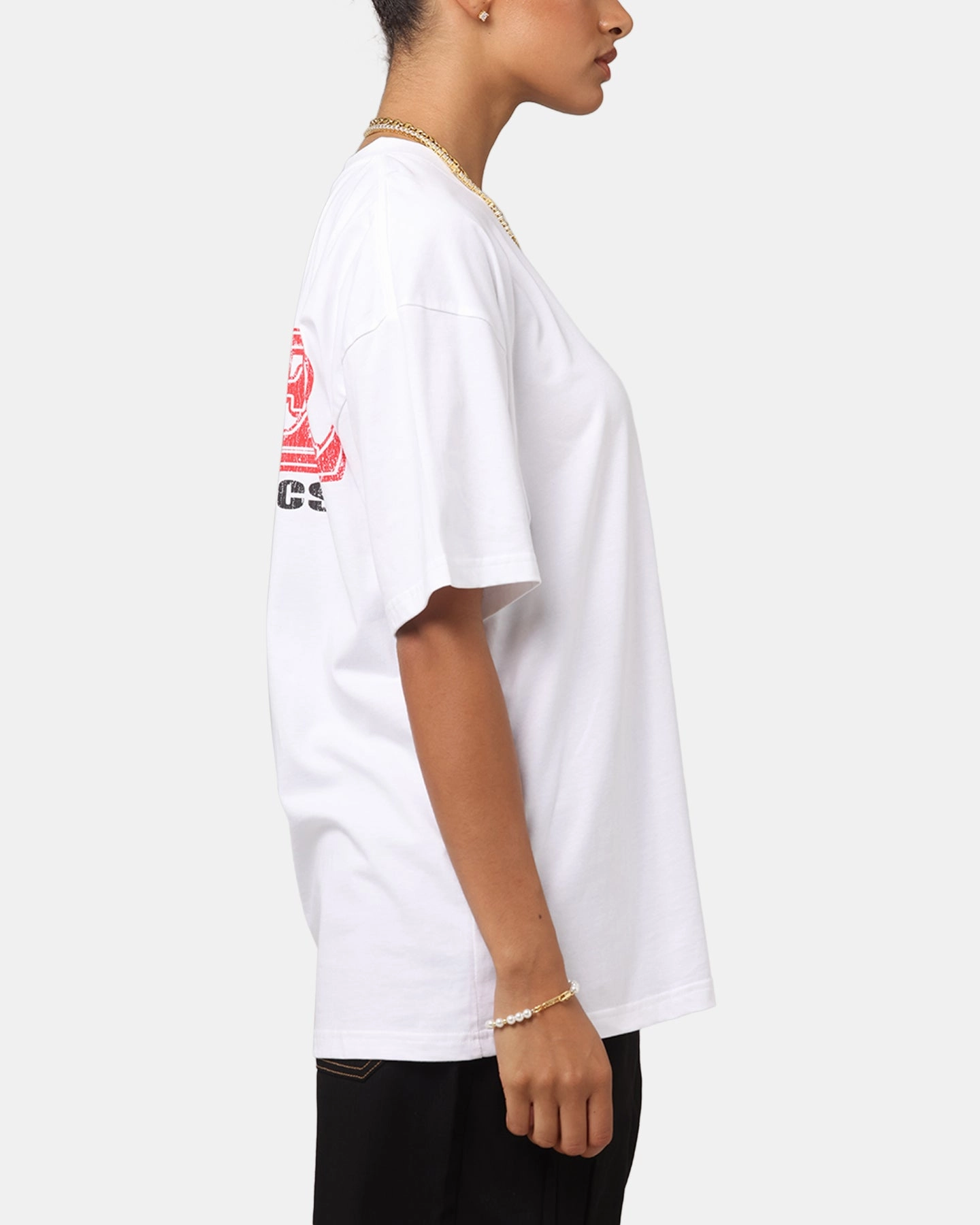 Customizable Effortless Style Loiter Mechanic Drop T-Shirt White