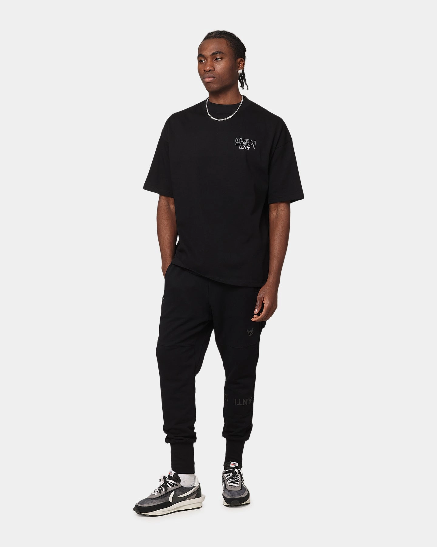 The Anti Order Agma Mock Neck T-Shirt Black Ultra Soft Finish