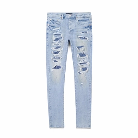 Purple Brand Light Indigo Destroy Repair Cozy and Soft